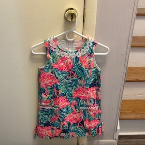 Lilly Pulitzer Pink and Green Kids Casual Dress